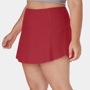Halara Plain 2-in-1 Back Waistband Pocket Plus Size Dance Skirt 4X